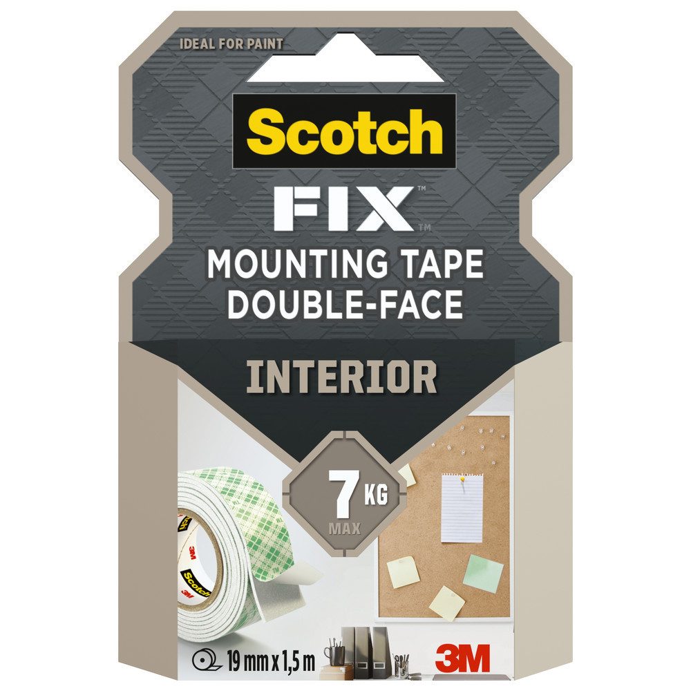 Klebeband Scotch-Fix Innenmontageband 4496G-1915-P, 19 mm x 1,5 m