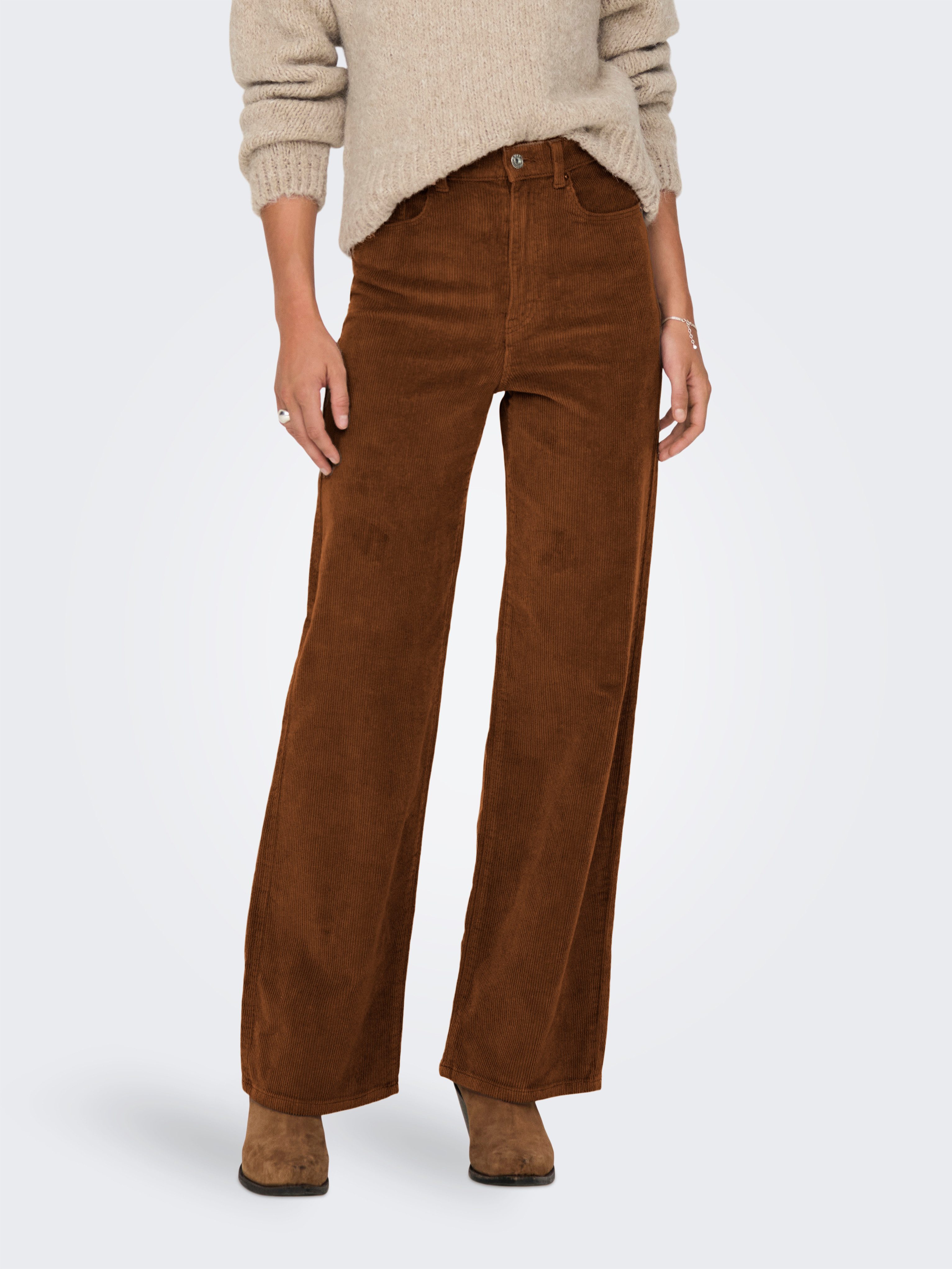 ONLY Cordhose ONLHOPE GLOBAL HW WIDE CORD PNT NOOS Baumwollmischung