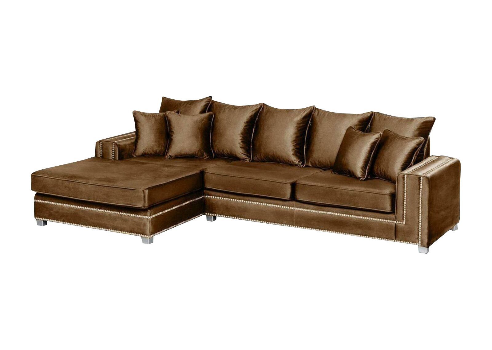 Xlmoebel Ecksofa Luxus Design Wohnlandschaft aus hochwertigem Textil in L-Form, Hergestellt in Europa