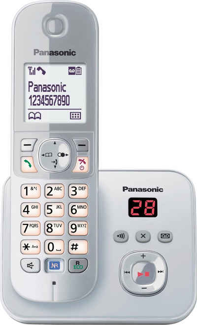 Panasonic KX-TG6821G Schnurloses DECT-Telefon (Mobilteile: 1, mit Anrufbeantworter)