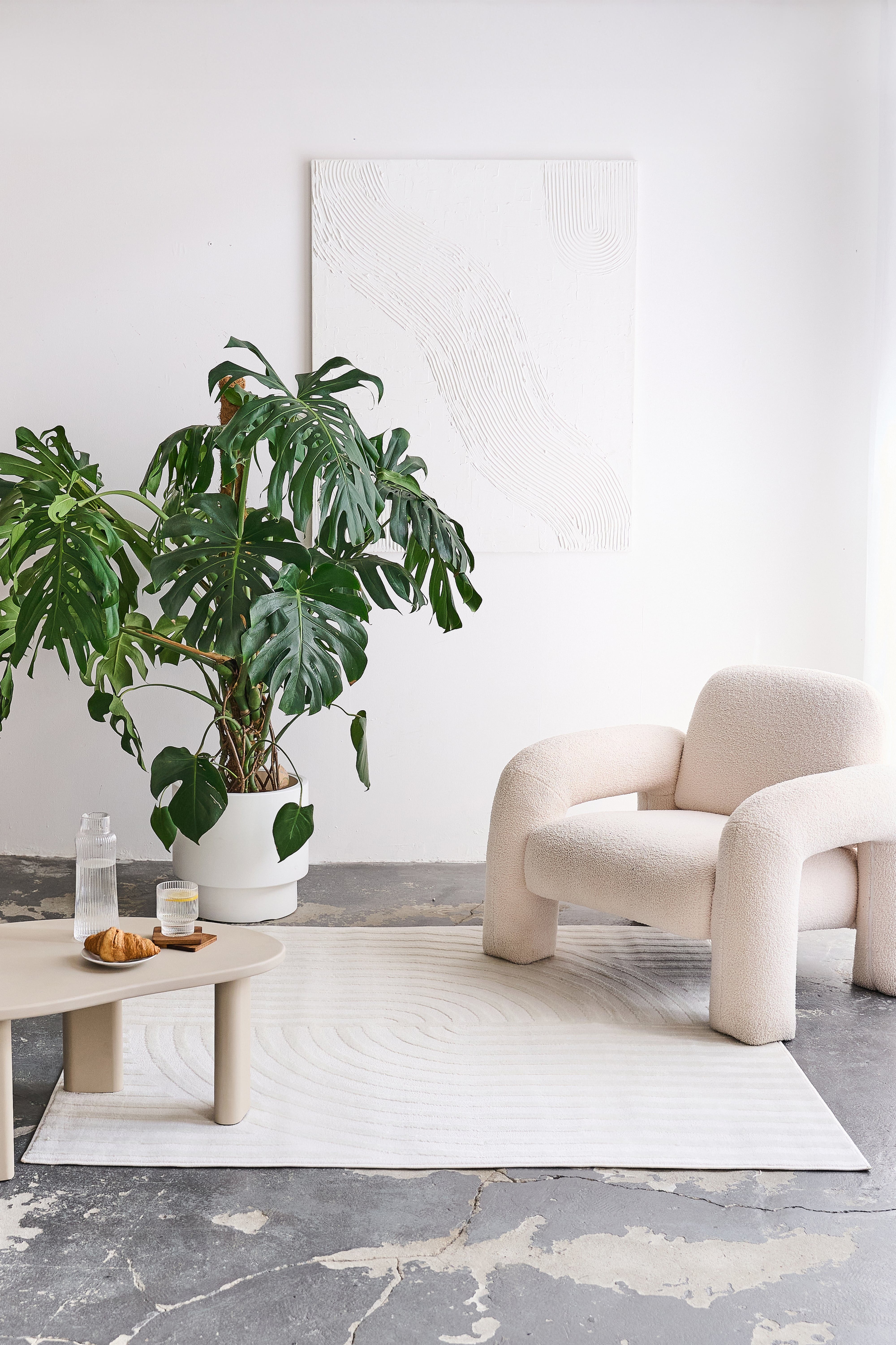 Tapiso Teppich HYGGE, quadratisch, Höhe: 9 mm, Wohnzimmer, Schlafzimmer, pflegeleicht