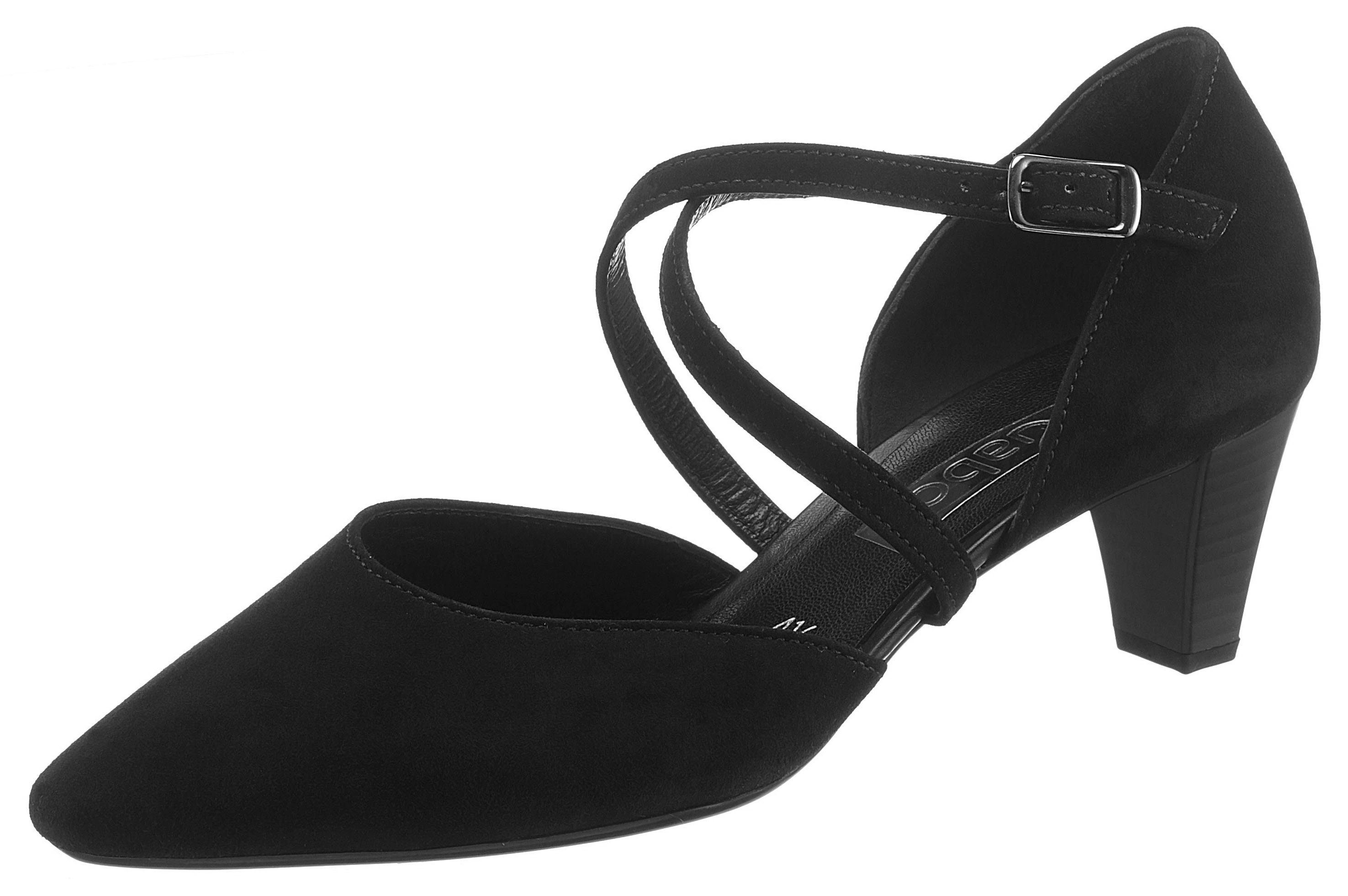 Gabor Spangenpumps mit komfortablem Stretcheinsatz schwarz | Pumps