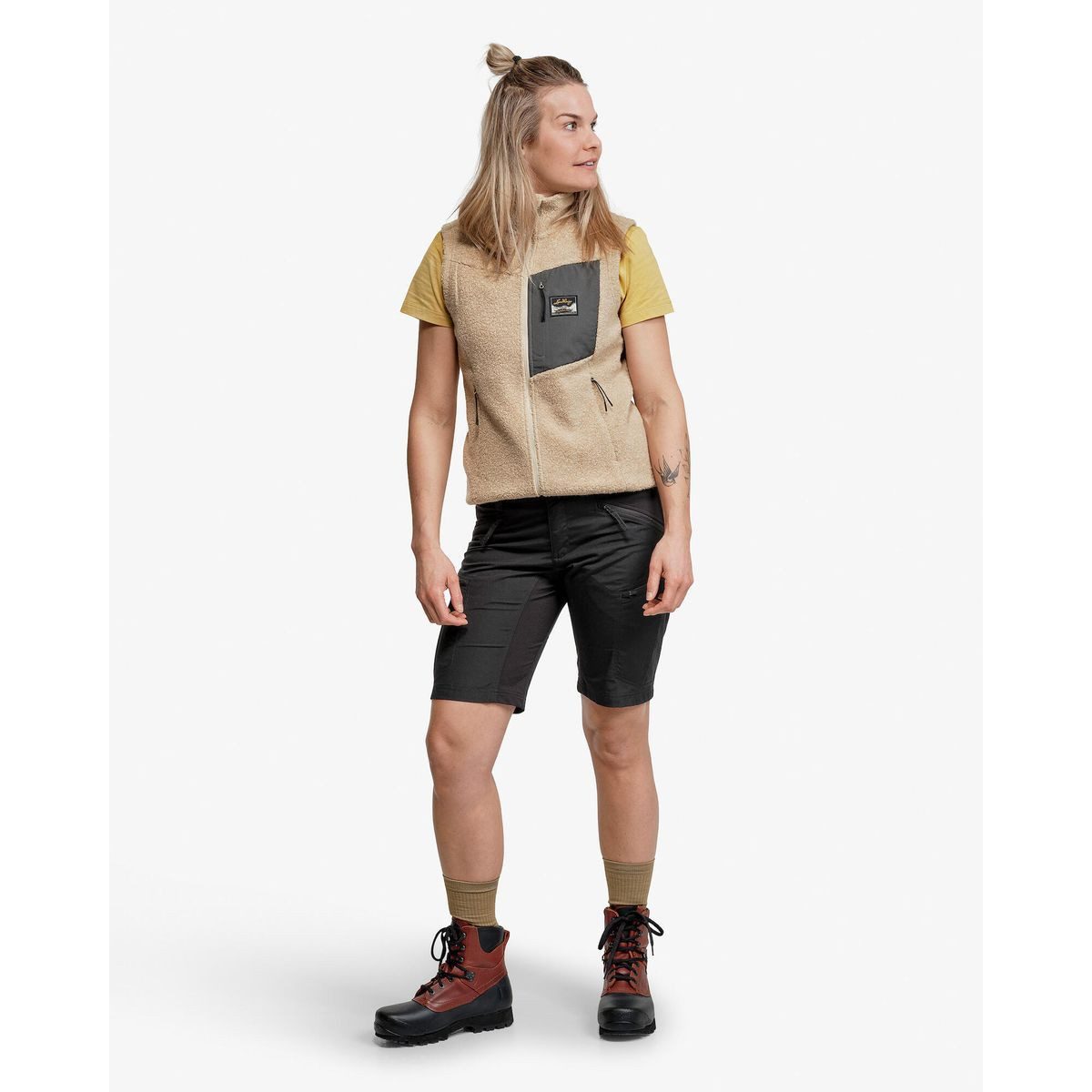 Lundhags Funktionsweste Flok Wool Pile Vest W Ideal für Outdoor-Aktivitäten, bietet diese Weste Komfort