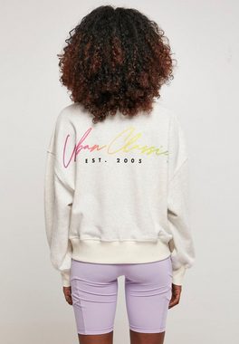 URBAN CLASSICS Sweater Urban Classics Damen Ladies Oversized Rainbow Crewneck