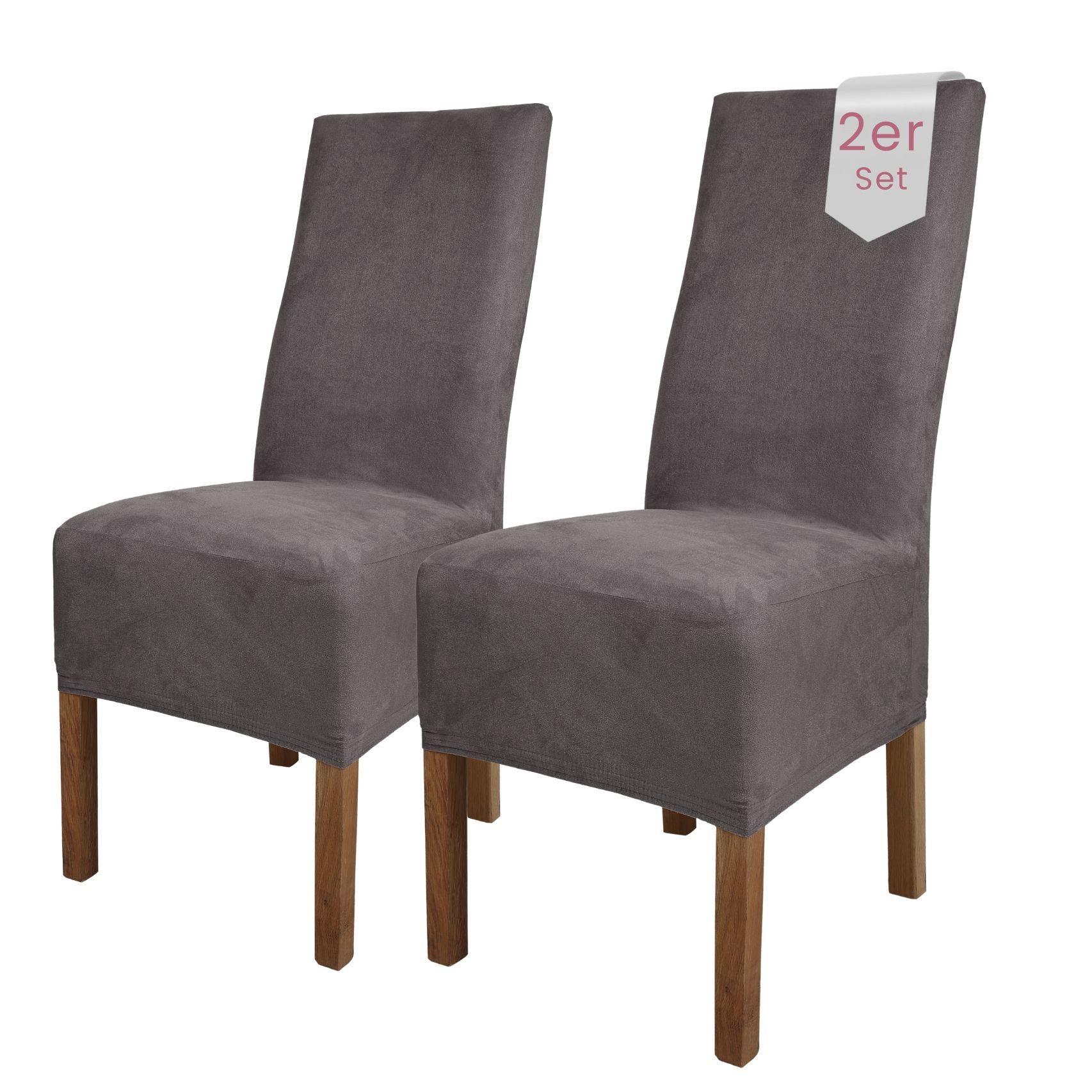 sh SCHEFFLER-HOME LIVE HOMESTYLE Stuhlhusse Leon Stoff Veltara, Premium-Microfaser Veltara in edler Wildleder-Optik