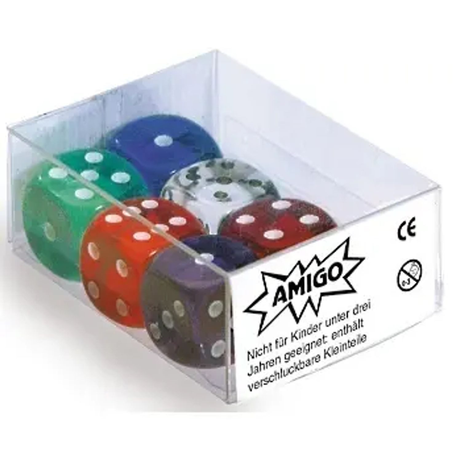 Spiel Würfel Transparent W06 Set gem. (Spiel-Zubehör)