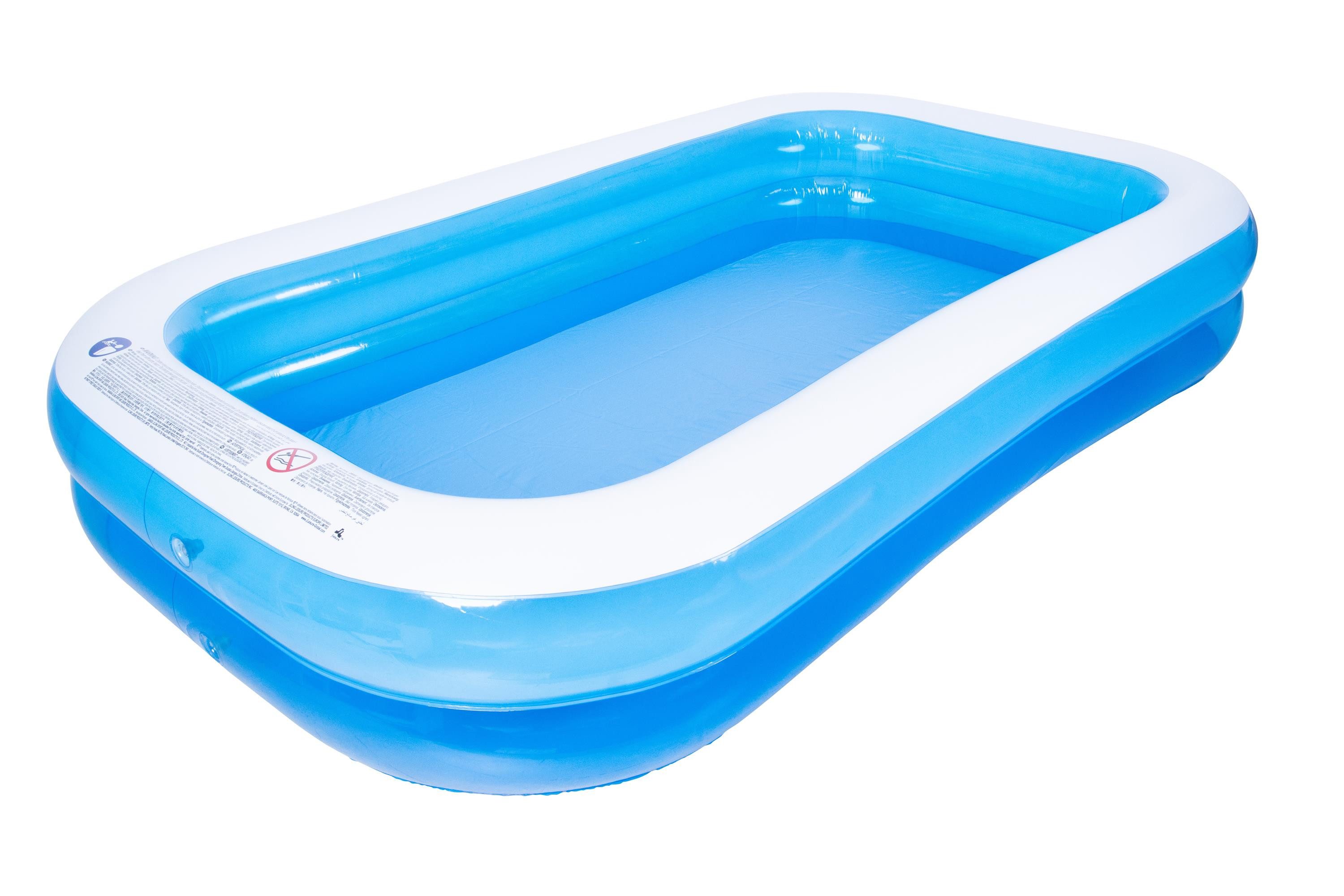 Planschbecken SunClub Planschbecken Familienpool rechteckig 305 x 183 x 50 cm blau/w