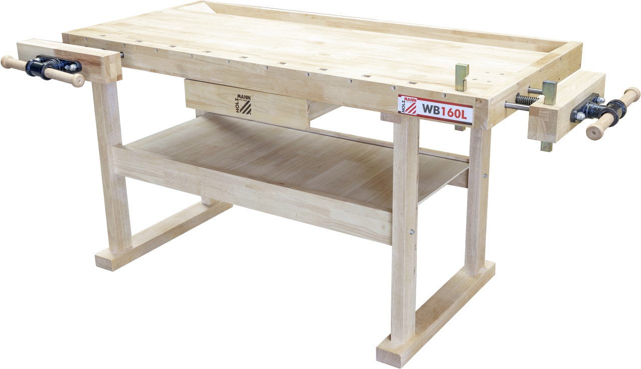 Holzmann Werkbank Holzmann Werkbank WB160L inkl. 2 Metallbankhaken