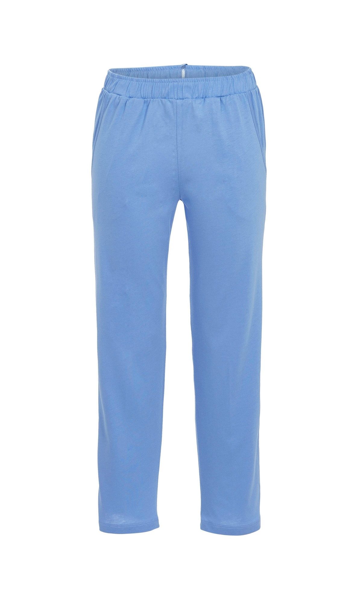Pyjamahose - einfarbige 7/8 Hose mit Seitentaschen und Elastikbund