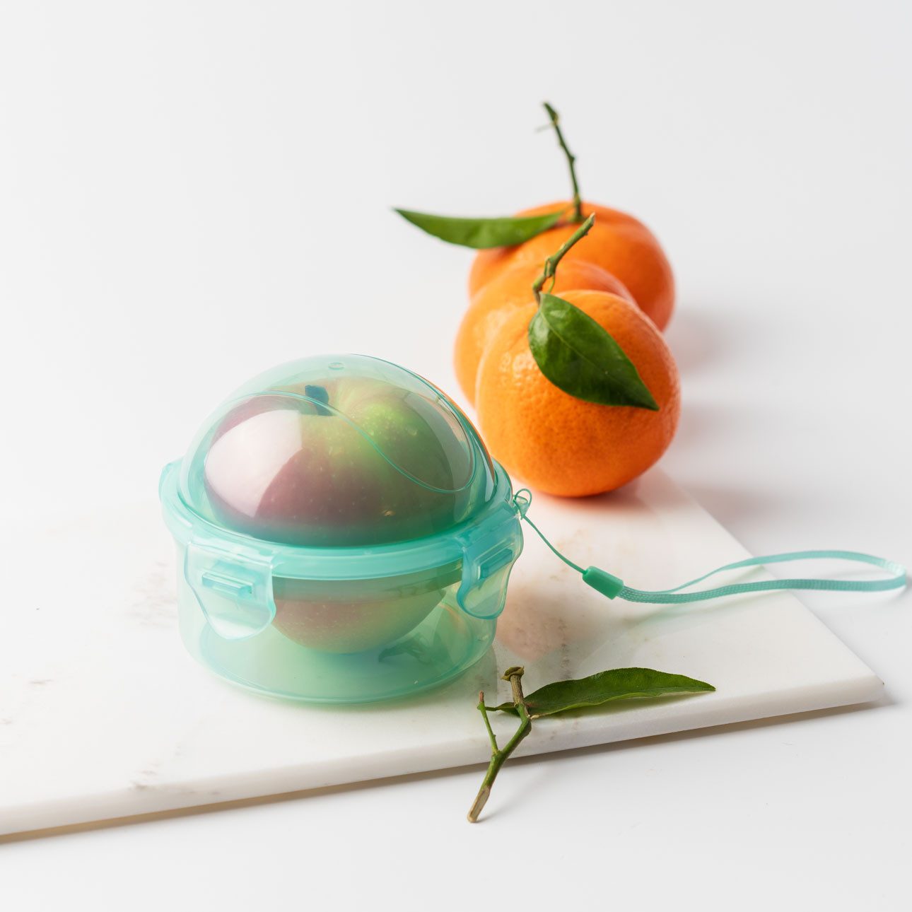 LEKKABOX Lunchbox Apfelbox Obstdose für ganze Äpfel – Kinder Snackbox Obstbox Fruchtbox, Statt brauner Apfelscheiben einfach einen ganzen Apfel mitnehmen