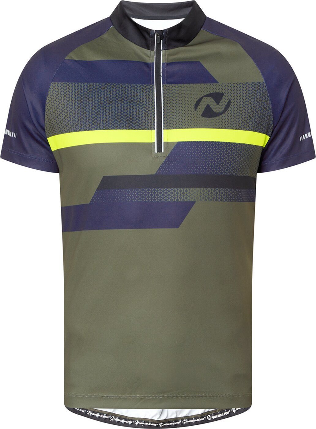 NAKAMURA Radtrikot He.-Fahrrad-Trikot Tiago II M OLIVE DARK/NAVY DARK