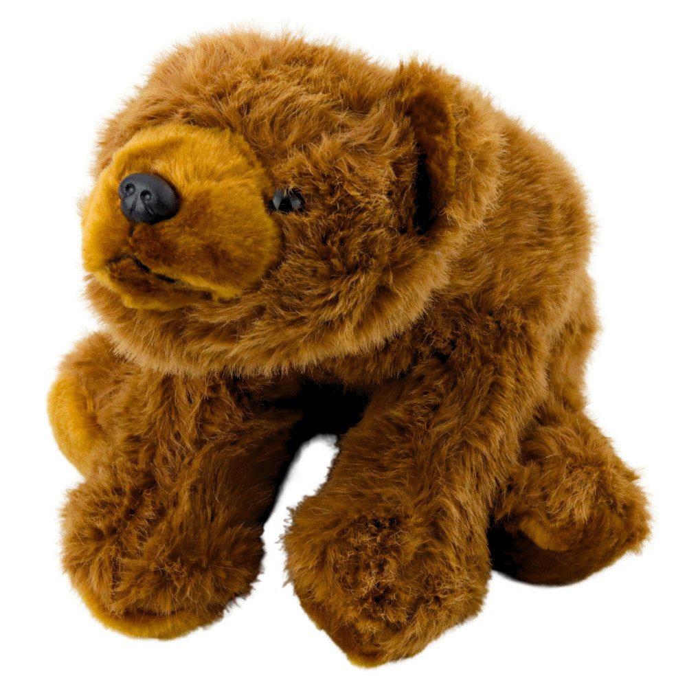 LEAN TOYS Kuscheltier Plüschbär Stofftier Schmusetier (Spar-Set, 1-St., 28 x 16 x 11 cm weich), weicher Plüsch, standfeste Pfoten, Deko