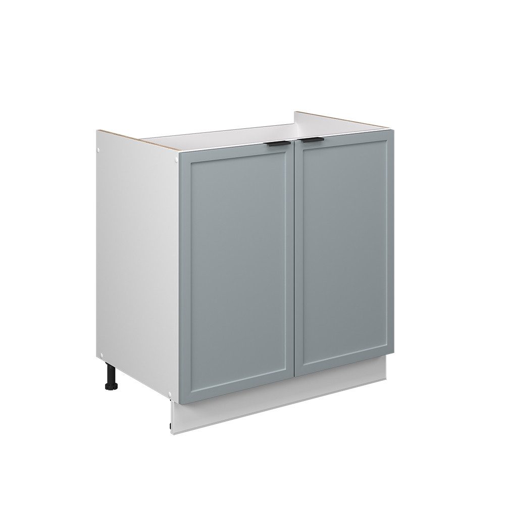 Vicco Spülenunterschrank Fame-Line, Hellblau-grau/Weiß, 80 cm günstig online kaufen