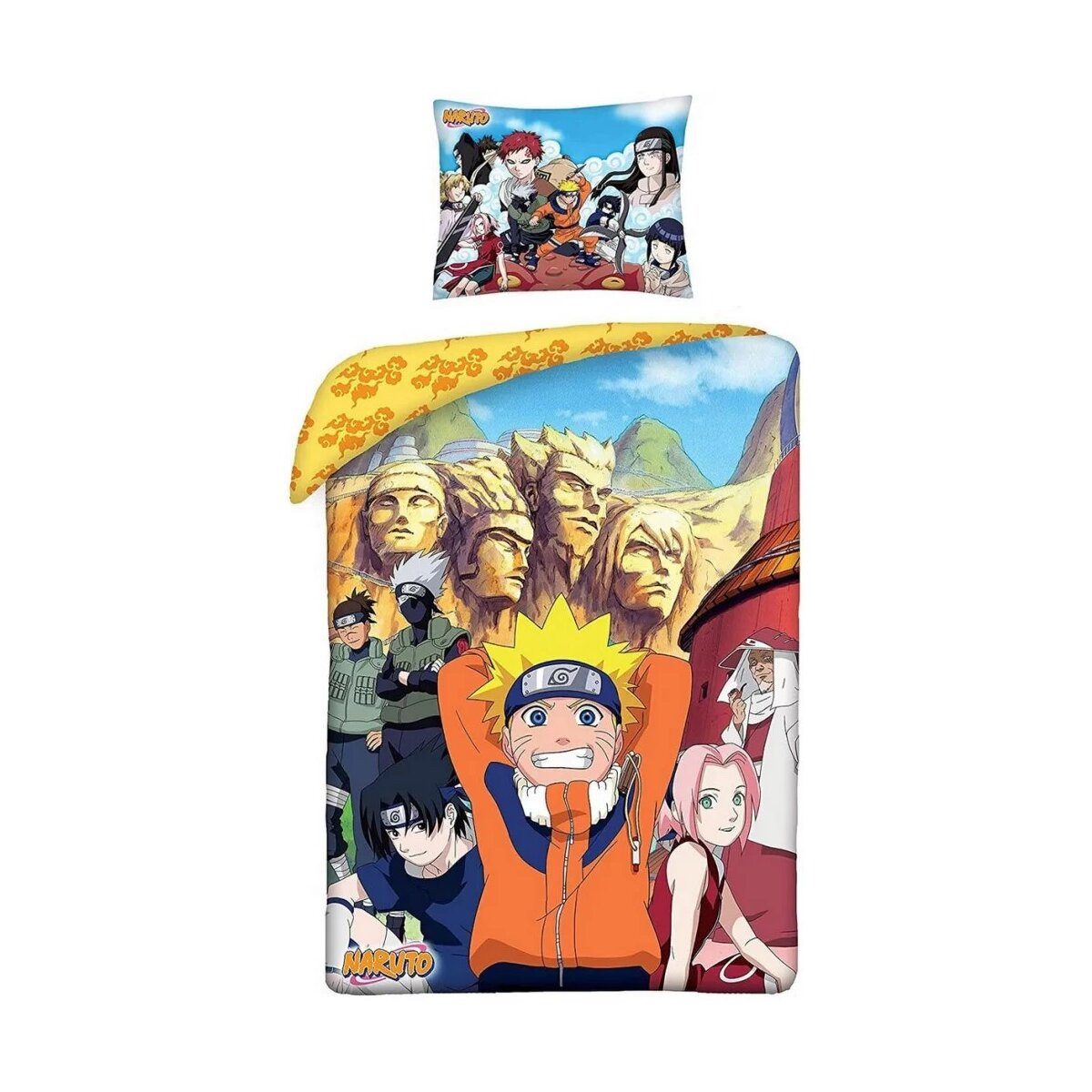 Naruto Kinderbettwäsche Naruto Konoha Bettbezug 140×200cm, 70×90 cm