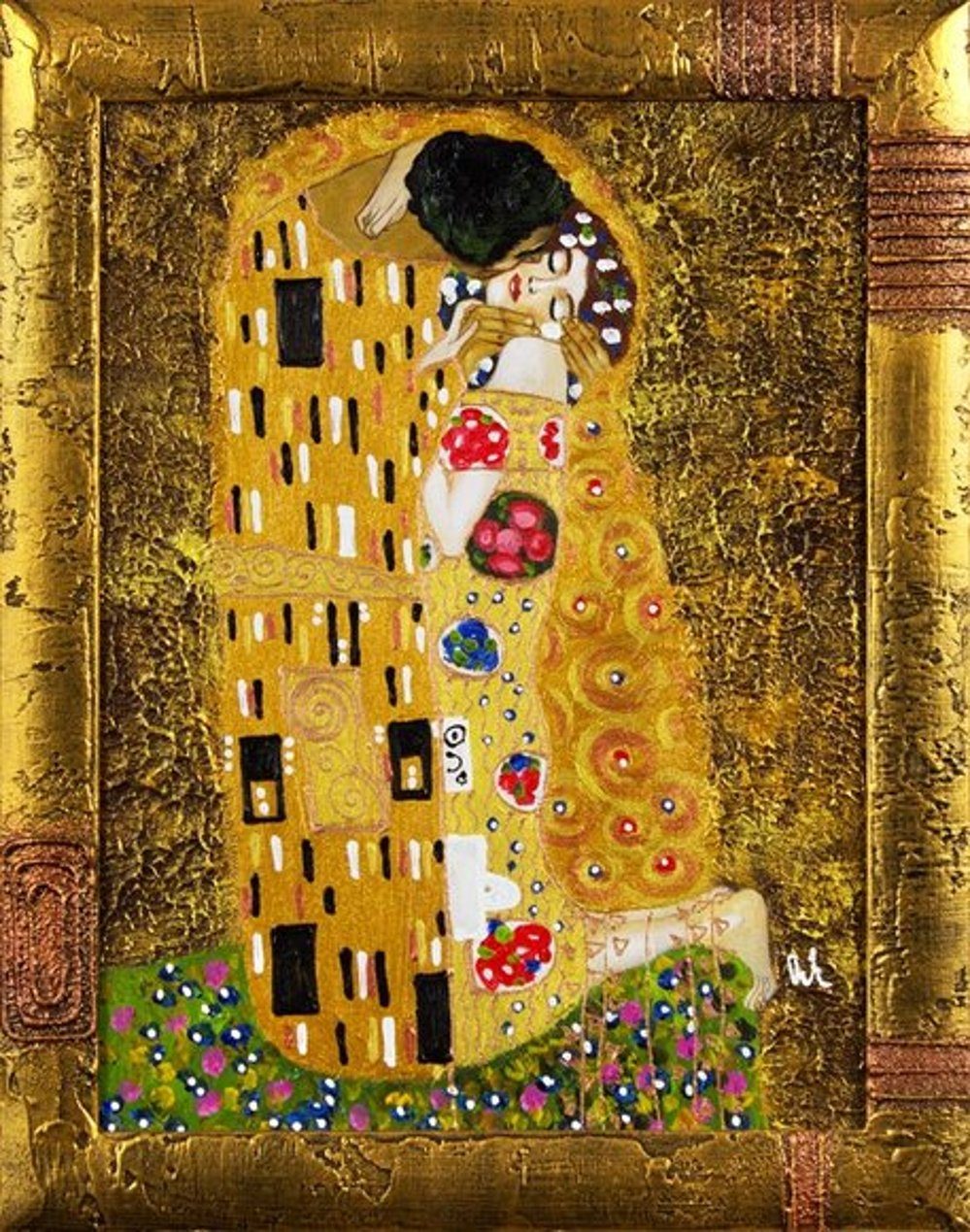 JVmoebel Gemälde Gustav Klimt »G15498«, jedes Bild ein Unikat, handgearbeitet