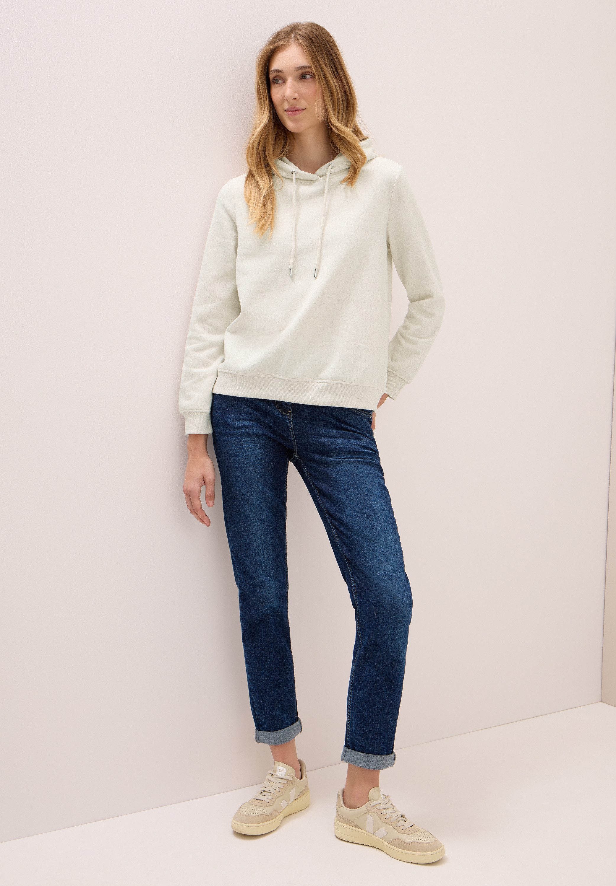 CECIL Sweatshirt mit Kapuze mit Tunnelzugband