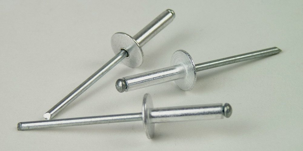 Qonnect Blindniete Blindniete Alu/Stahl verzinkt Großkopf 9,5 - 3,2x6 - Klemmbereich 1,5, (500 St)