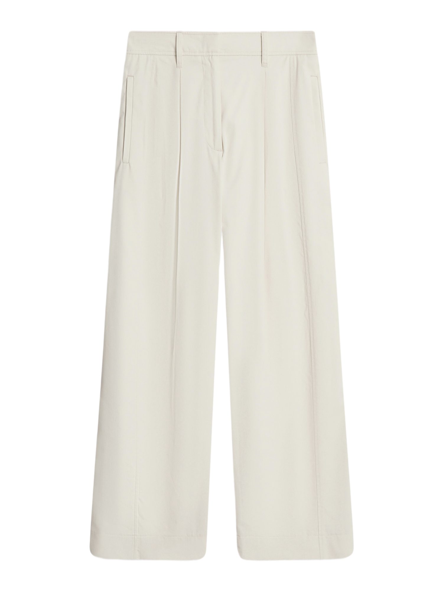 Cinque Stretch-Hose weiß,Casual,Baumwolle,Unifarben,Wide Leg,Mittel