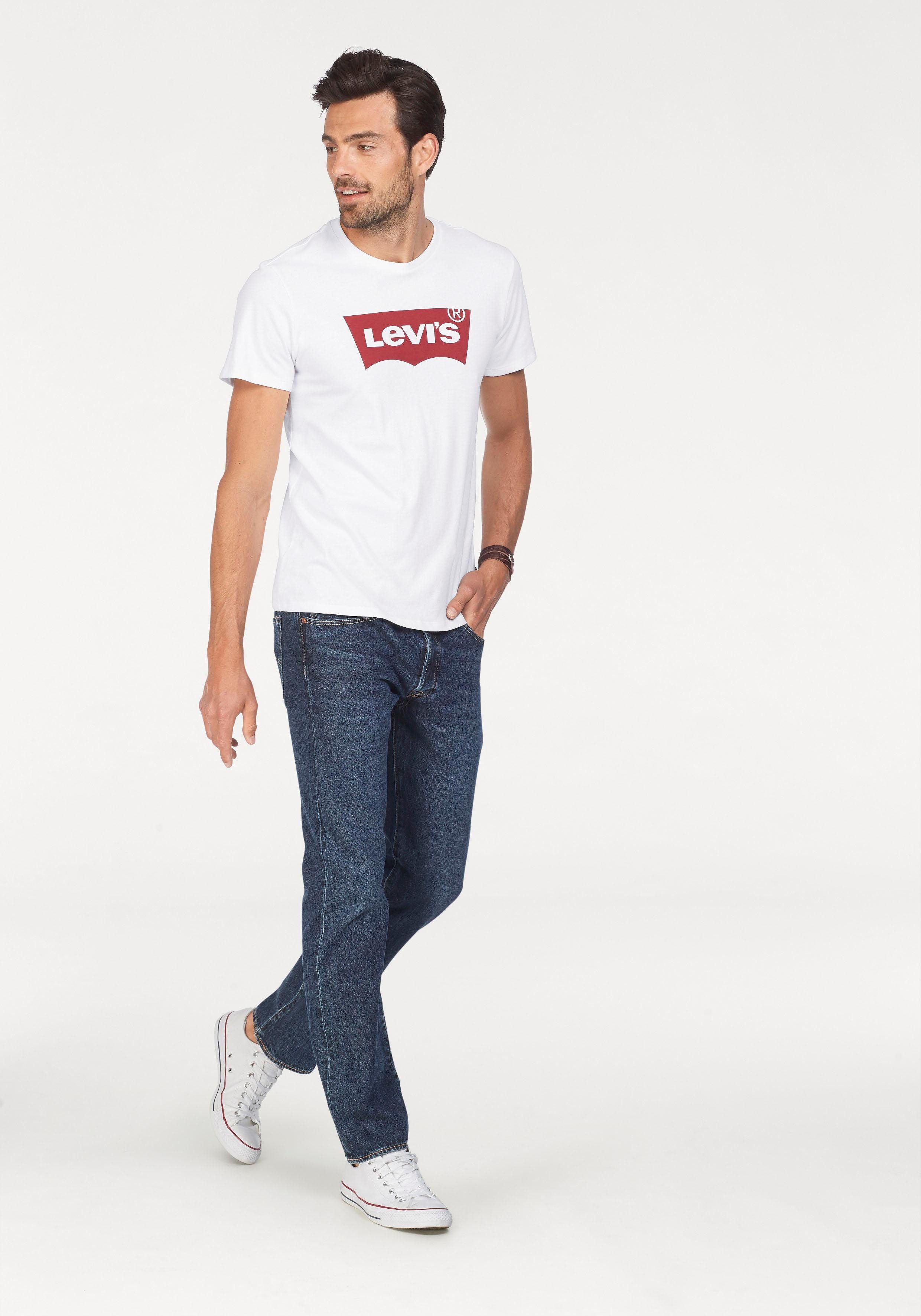 Levi's® T-Shirt Batwing Logo Tee mit Logo-Front-Print – Bild 4 von 5
