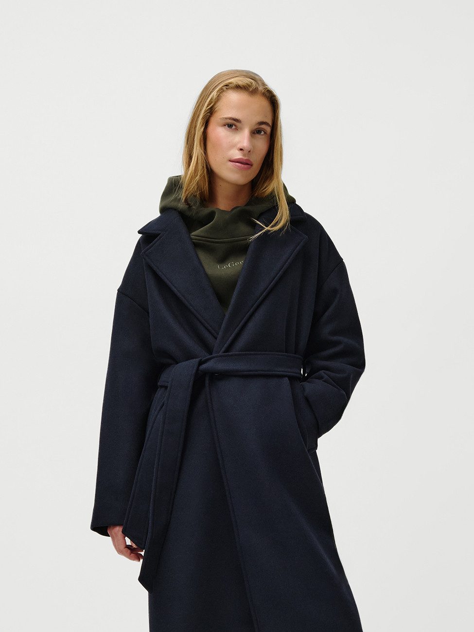 LeGer Langmantel Betty, LeGer by Lena Gercke Regular fit mit V-Ausschnitt günstig online kaufen