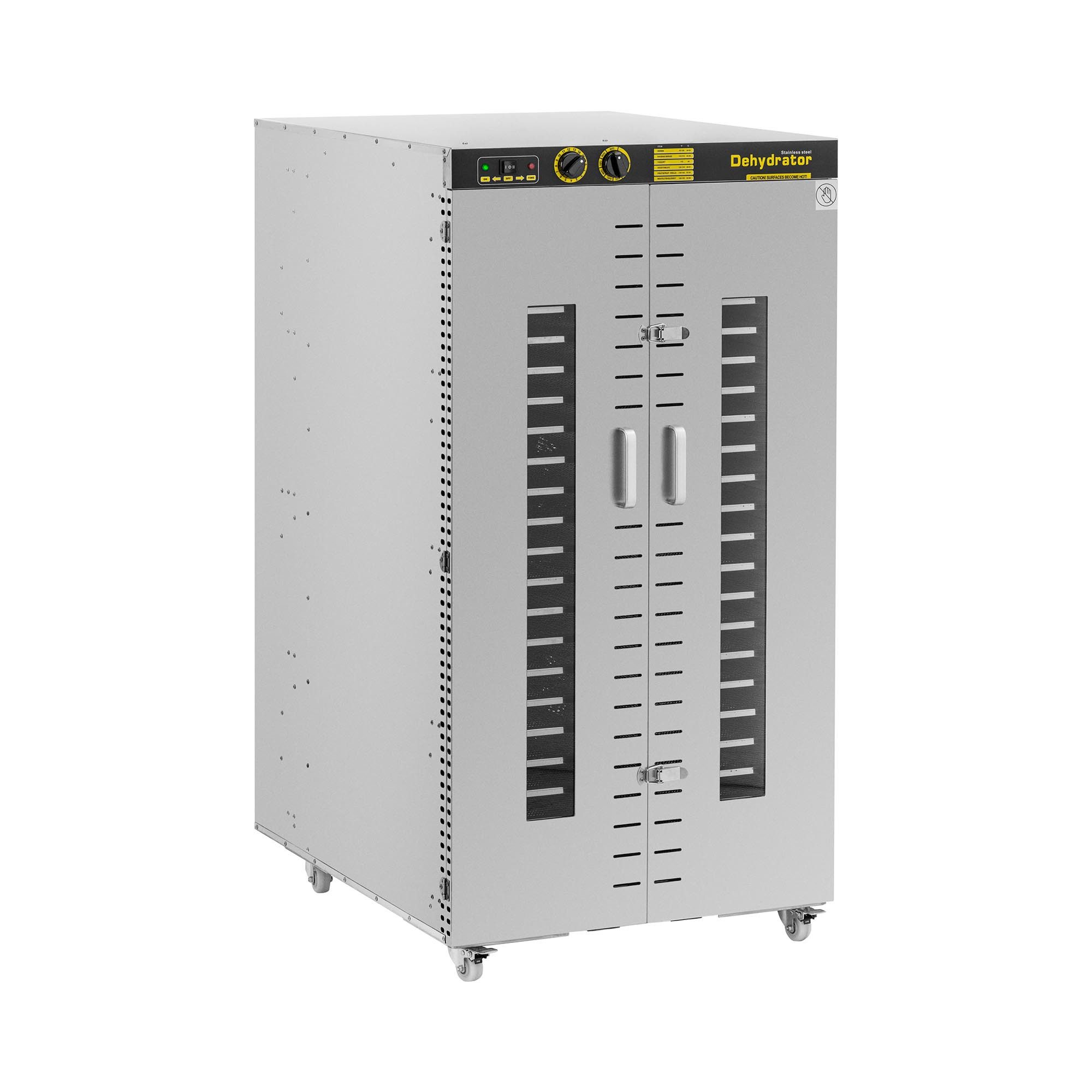 Royal Catering Dörrautomat Dörrgerät 24 Etagen Dörrapparat Pilz-, Gemüse- und Obsttrockner Timer 5850 W