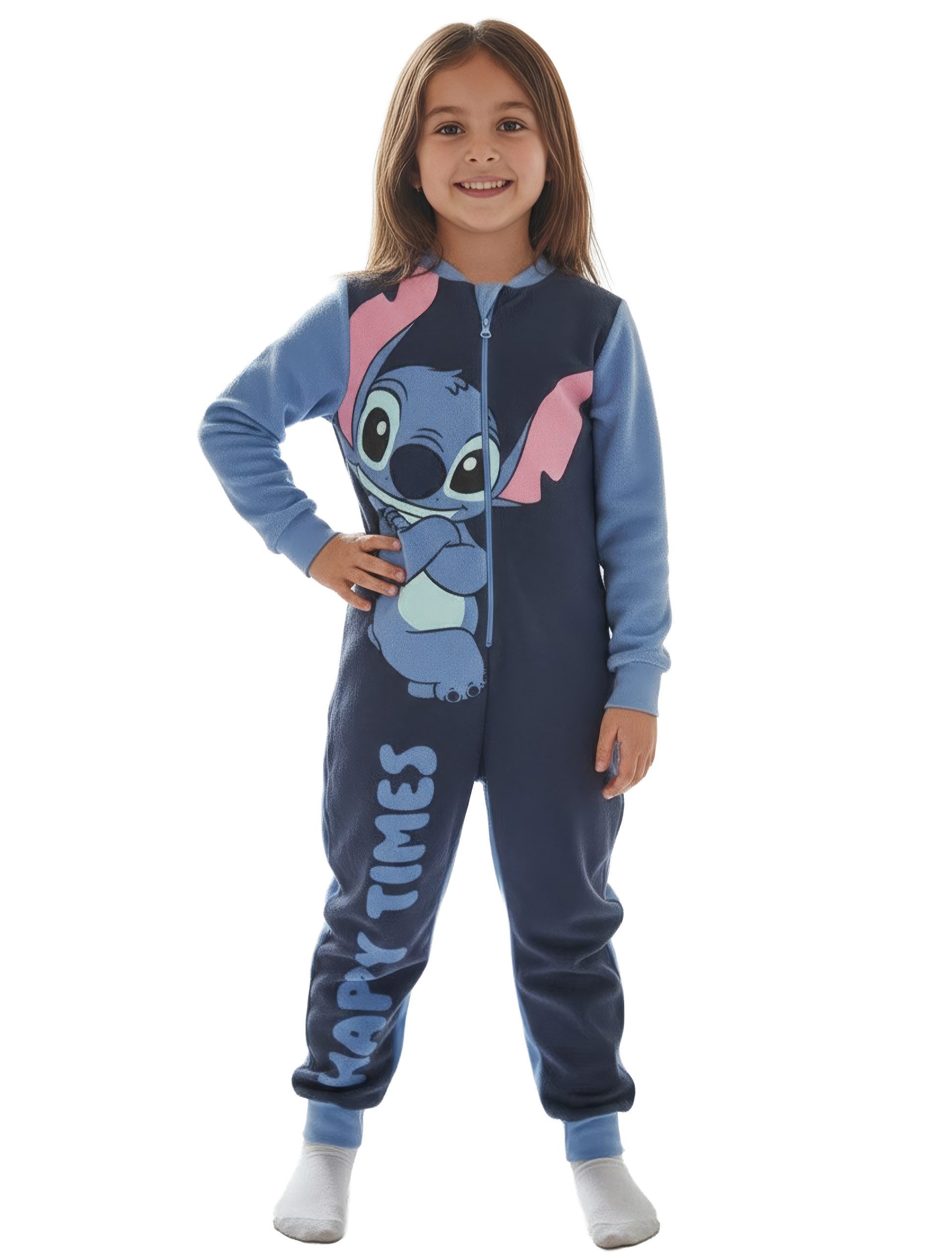 United Labels® Jumpsuit Lilo & Stitch Jumpsuit Happy Times Overall Pyjama Schlafanzug