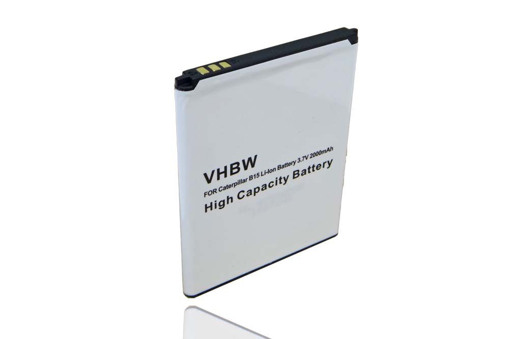 vhbw kompatibel mit CAT / Catillar B15, B15Q Smartphone-Akku Li-Ion 2000 mAh (3,7 V)