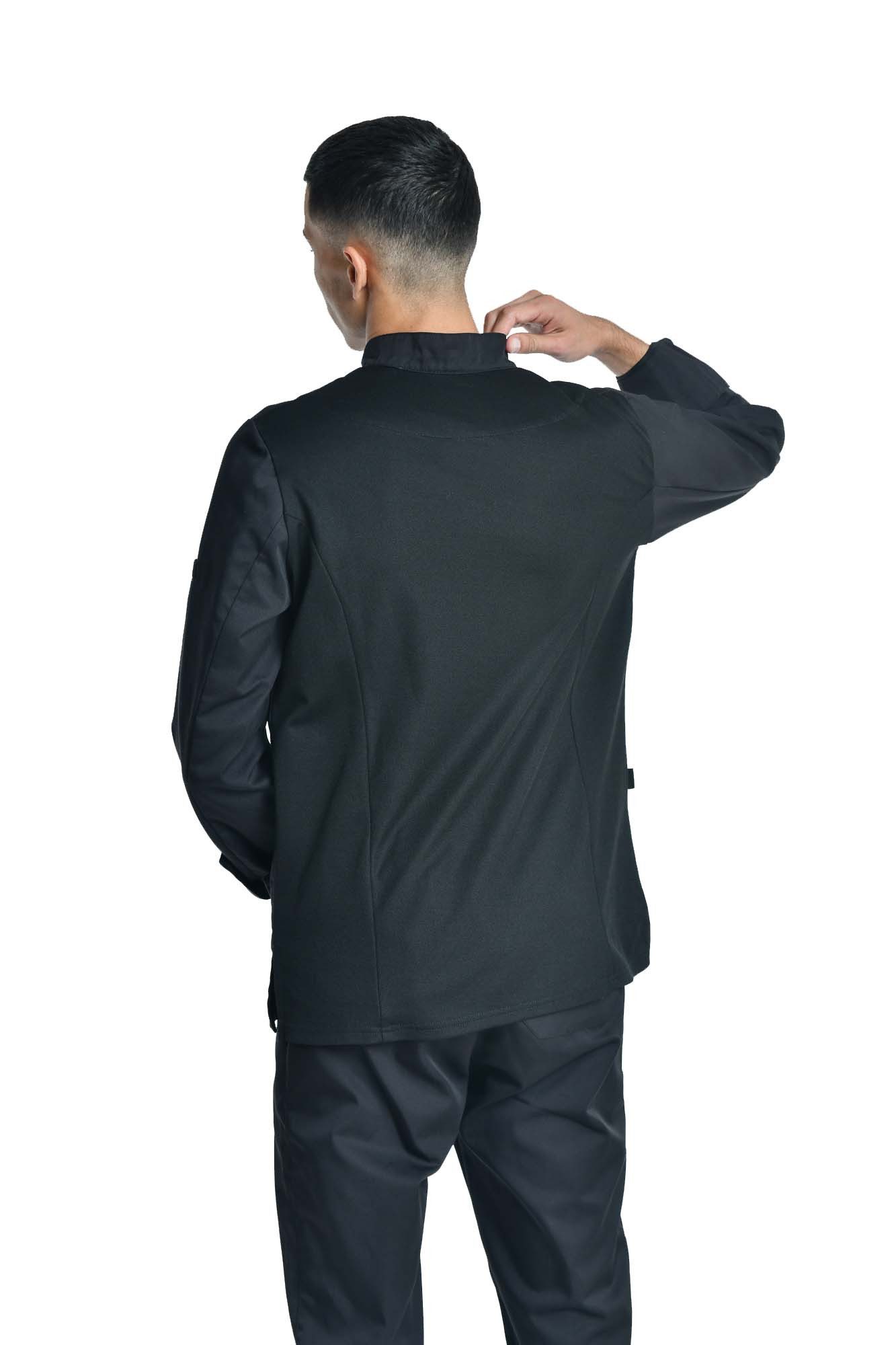 aurora Objektwäsche Kochjacke Vin schwarz M günstig online kaufen