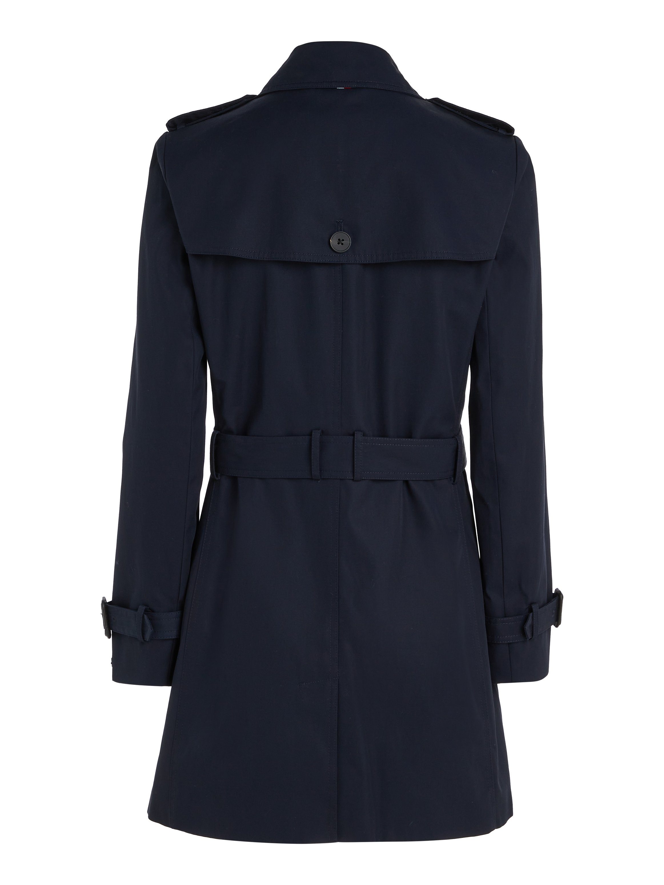 Tommy Hilfiger Langjacke HERITAGE SINGLE BREASTED TRENCH mit den typischen Trenchcoat-Details