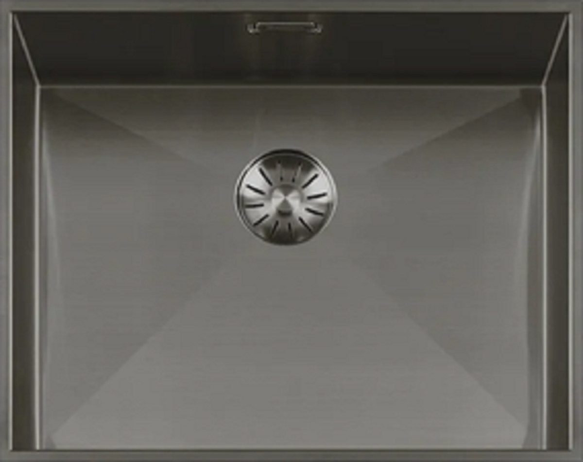 togo Küchenspüle 52WT-GunMetal, rechteckig, 54/44 cm, Edelstahl Spüle