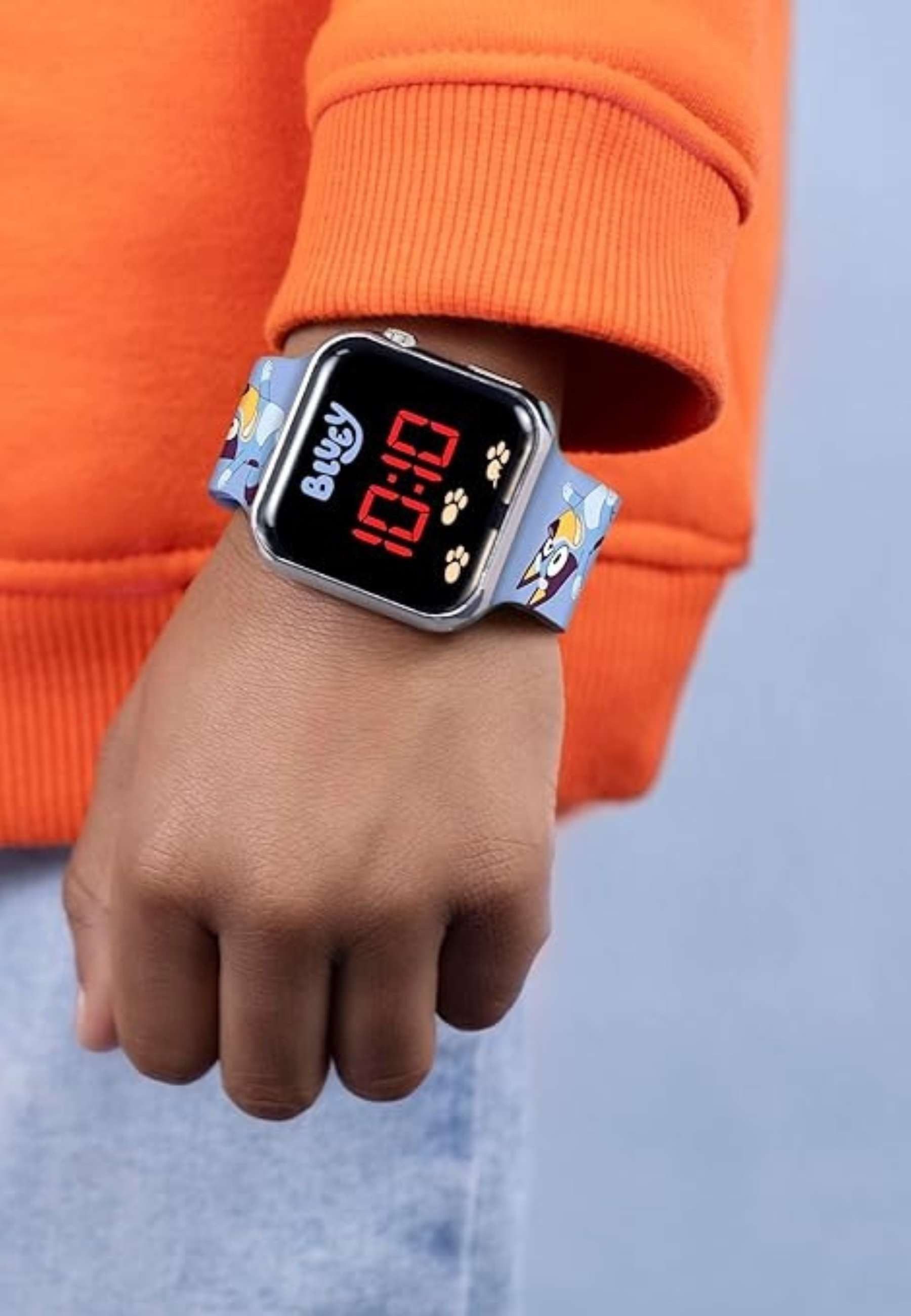 Disney Automatikuhr Bluey Jungen Digital Quarzuhr, (Set)