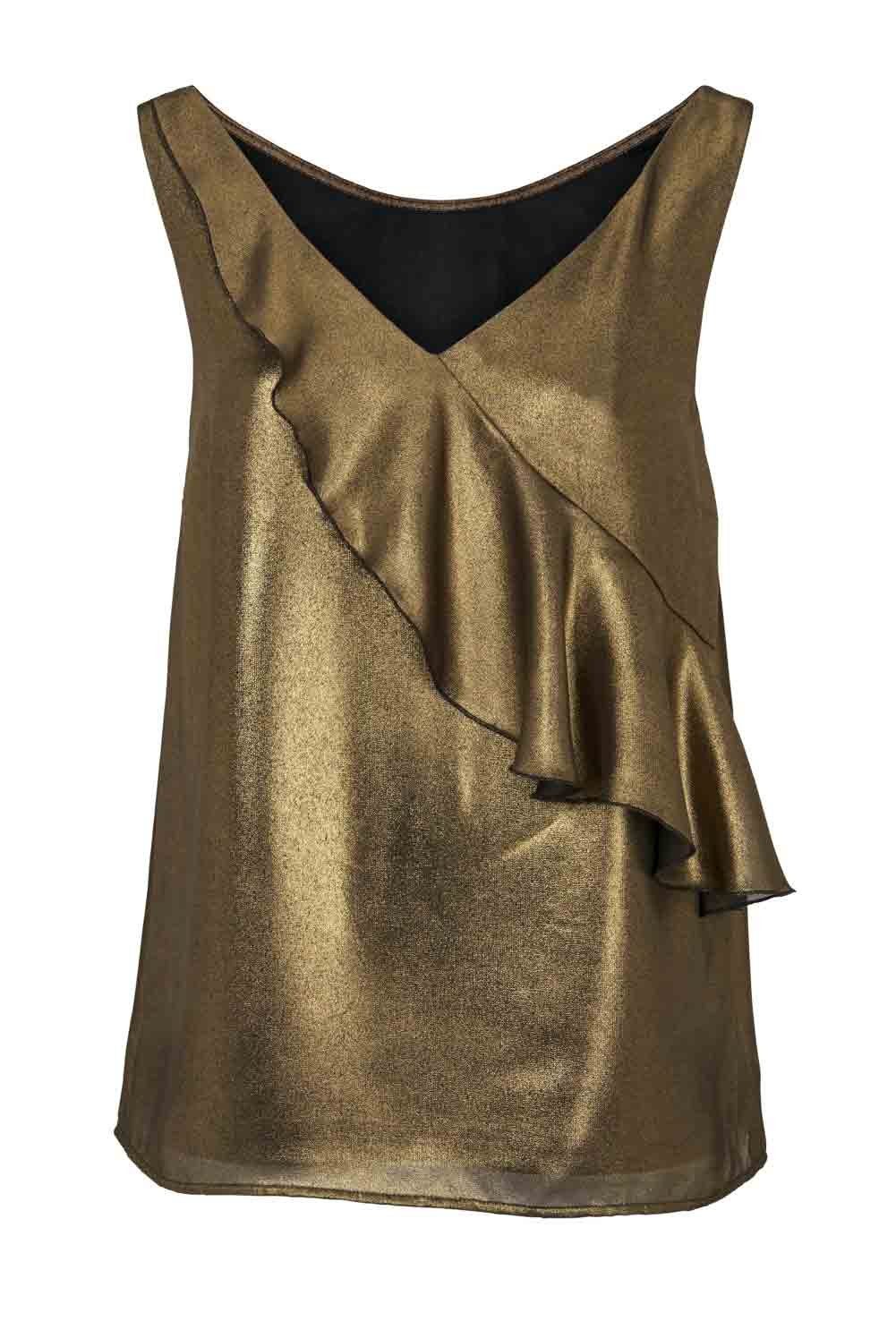 Ashley Brooke by heine Shirtbluse Ashley Brooke Damen Designer-Blusentop,  gold-schwarz