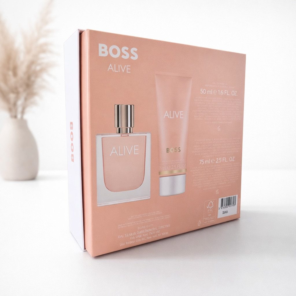 BOSS Eau de Parfum Alive EDP 50ml + Bodylotion 75ml Set NEU OVP Damen Parfum Geschenk