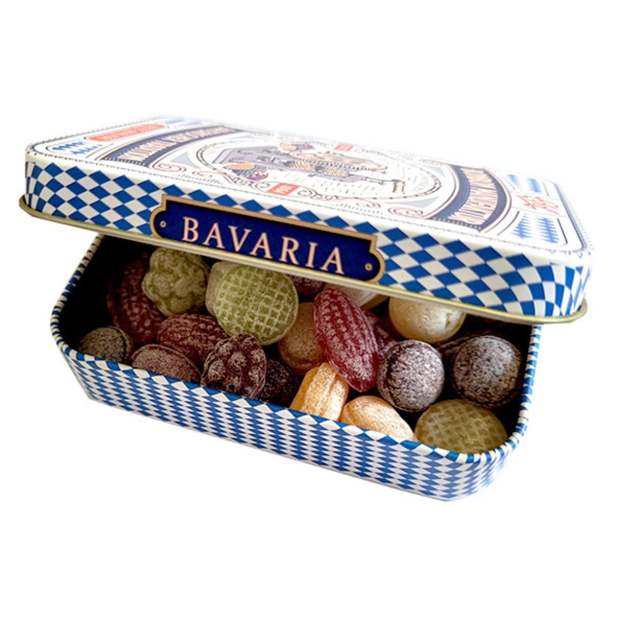 Eduard Edel Süßigkeit, Edel Bavaria Früchte Mischung in der Dose ungefüllte Hartkaramelle 90g