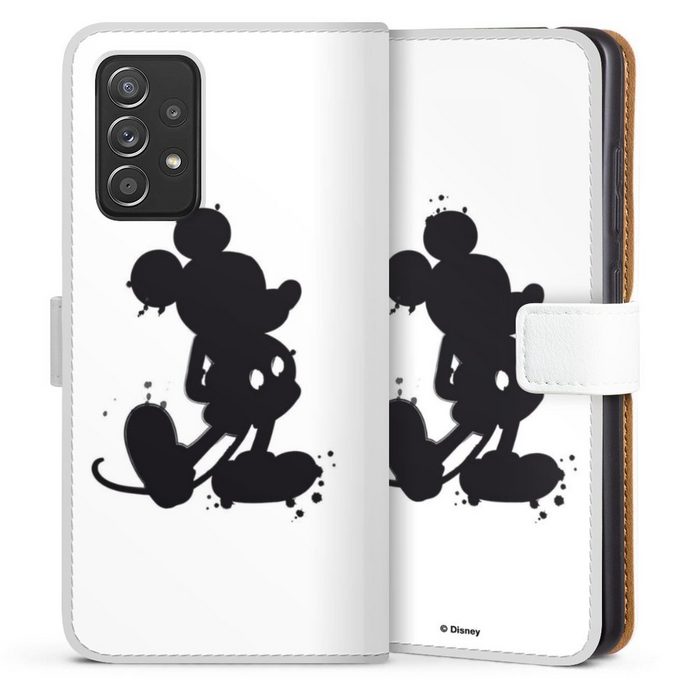 DeinDesign Handyhülle Mickey Mouse Offizielles Lizenzprodukt Disney Mickey Mouse - Splash Samsung Galaxy A52s 5G Hülle Handy Flip Case Wallet Cover