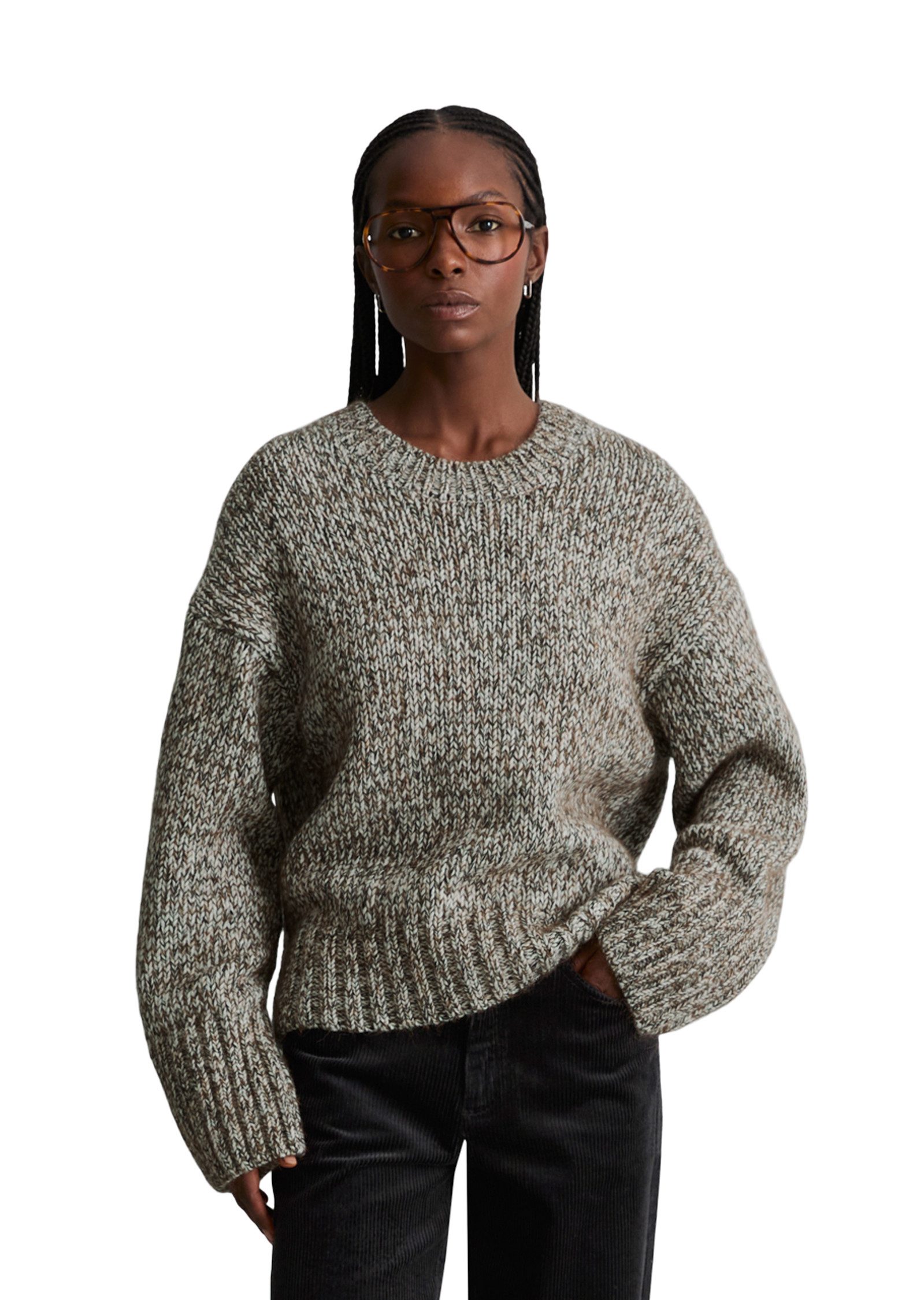 Marc O'Polo DENIM Strickpullover aus Schurwolle-Alpakawolle-Mix