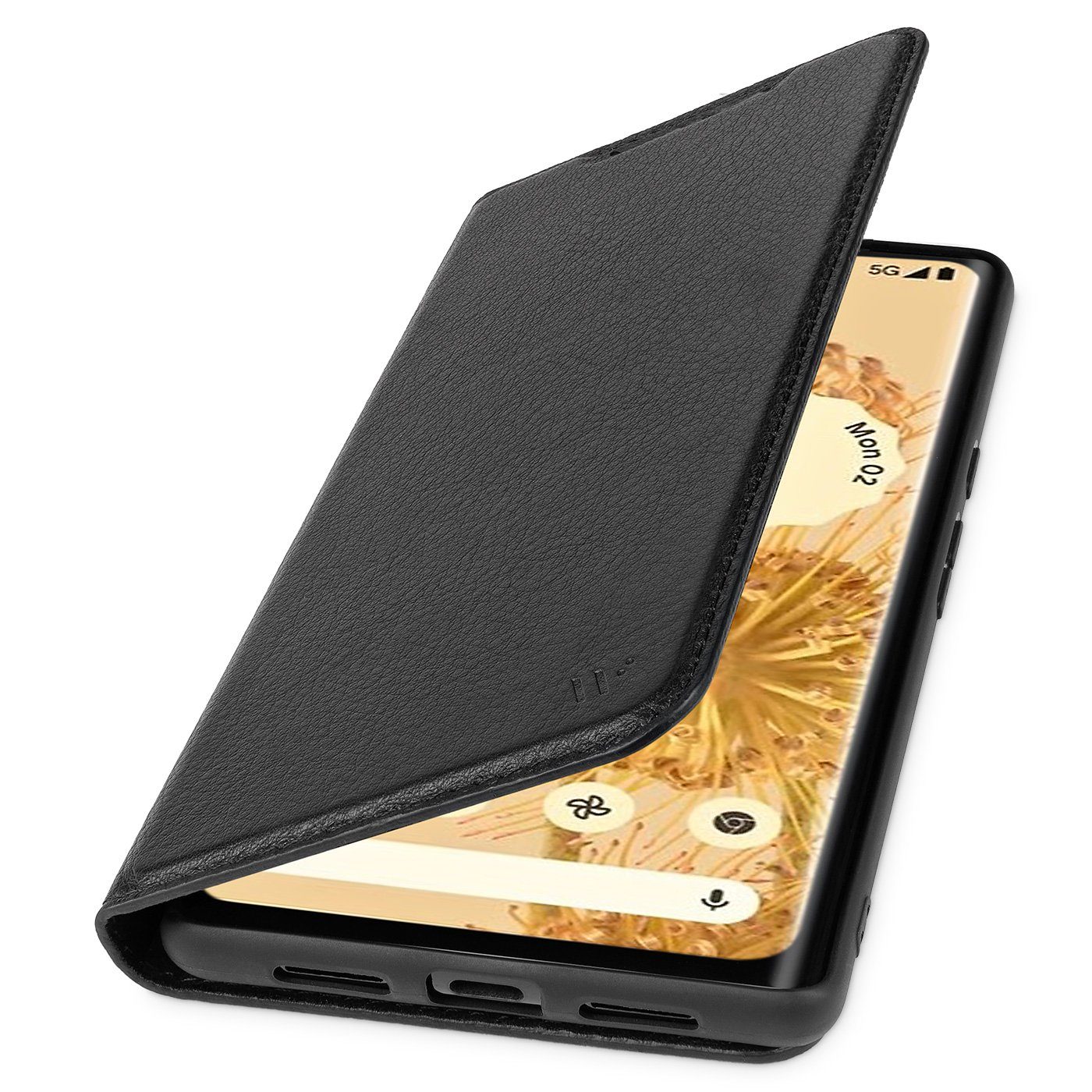 wiiuka Handyhülle suiit Hülle für Google Pixel 6 Pro, Klapphülle Handgefertigt - Deutsches Leder, Premium Case