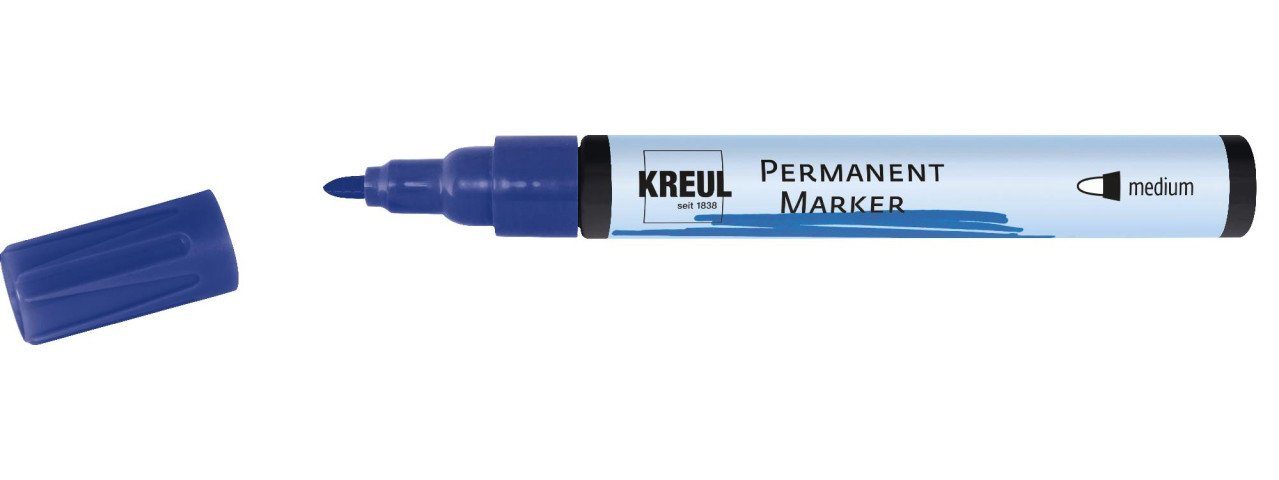 Flachpinsel Kreul blau Permanentmarker Kreul