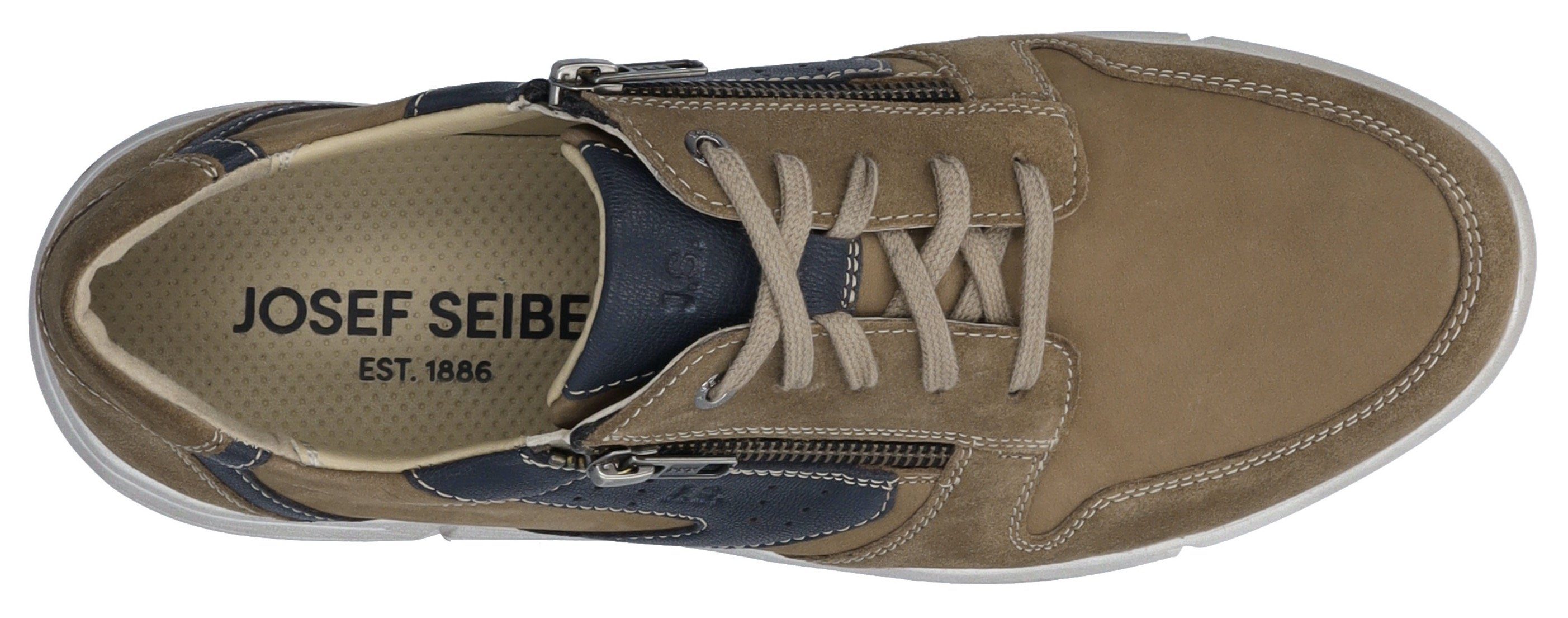 Passform Josef Sneaker mit taupe-blau 20 Seibel weiter Enrico