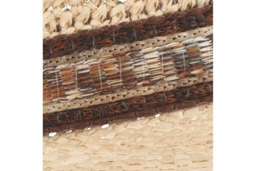 Breiter Strohhut Luftiger Crochet Raffia Stroh-Hut