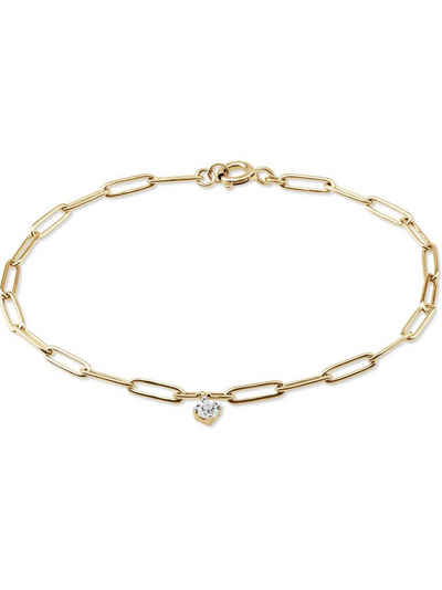 CHRIST Armband CHRIST Damen-Armband 375er Gelbgold 1 Diamant, Damenschmuck