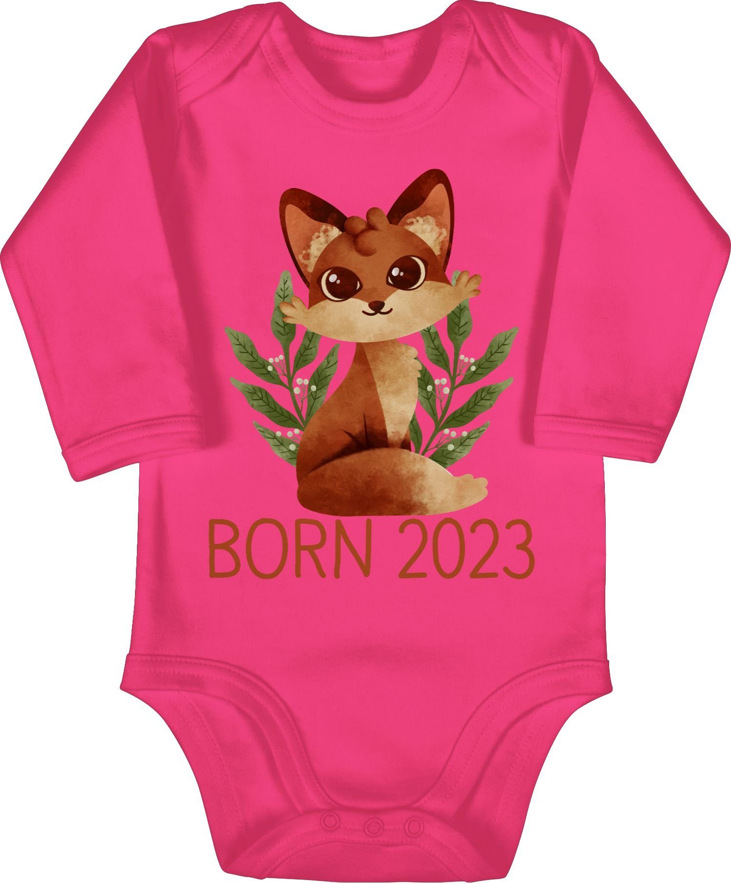 Shirtracer Shirtbody Fuchs Born 2023 Geschenk Geburt Zur Geburt