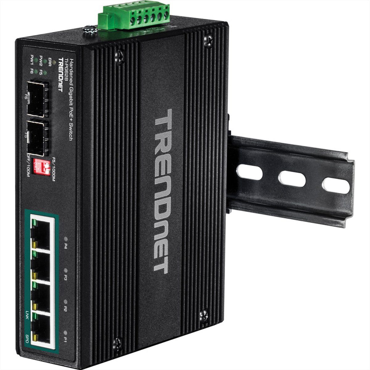 Trendnet TI-PG62B Gigabit Switch 2SFP Netzwerk-Switch 6port Industrial PoE