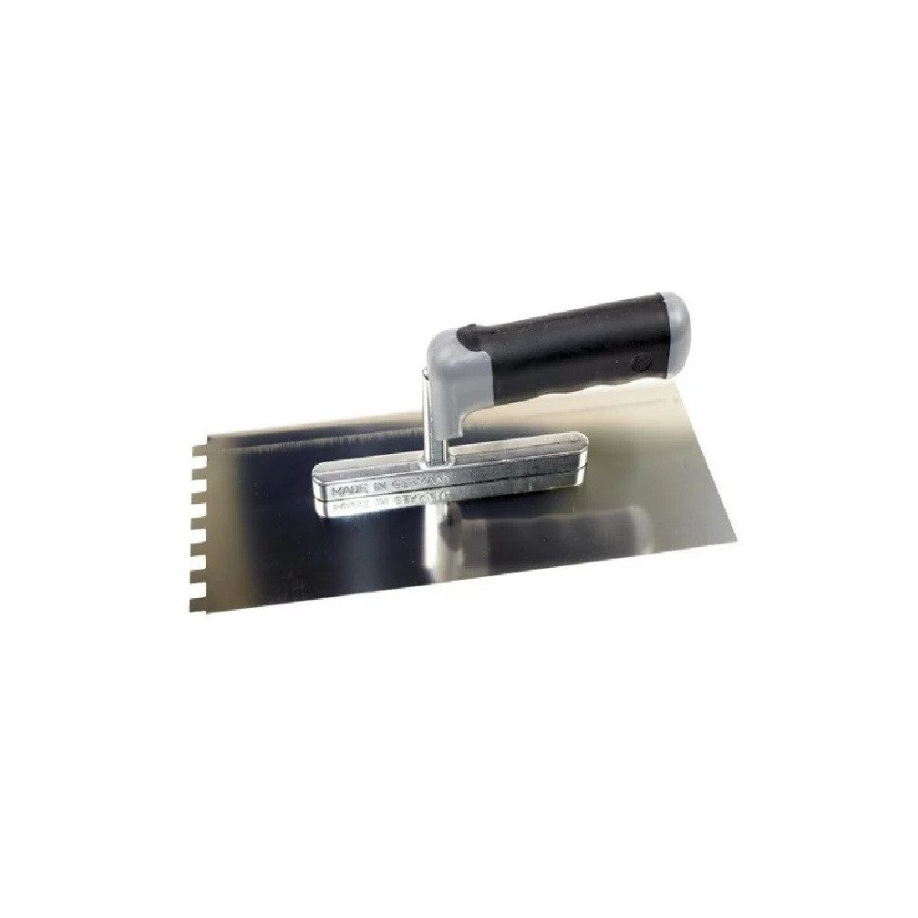 Hufa Zahnkelle Hufa Distanzkelle 2K Griff 280x130mm 45 Grad gebogene Zahnung 6x6mm rostfrei