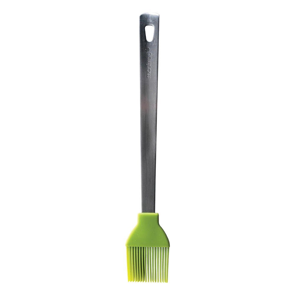 Backpinsel Silikon mit Edelstahlgriff Grün
