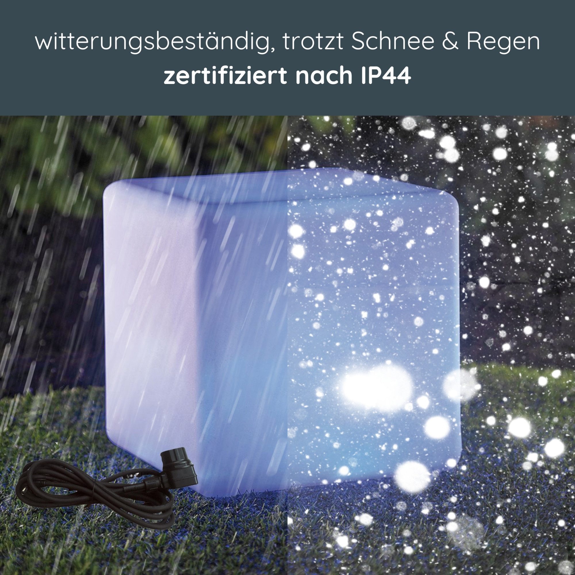 MeLiTec LED Gartenleuchte, LED wechselbar, RGBW, günstig online kaufen