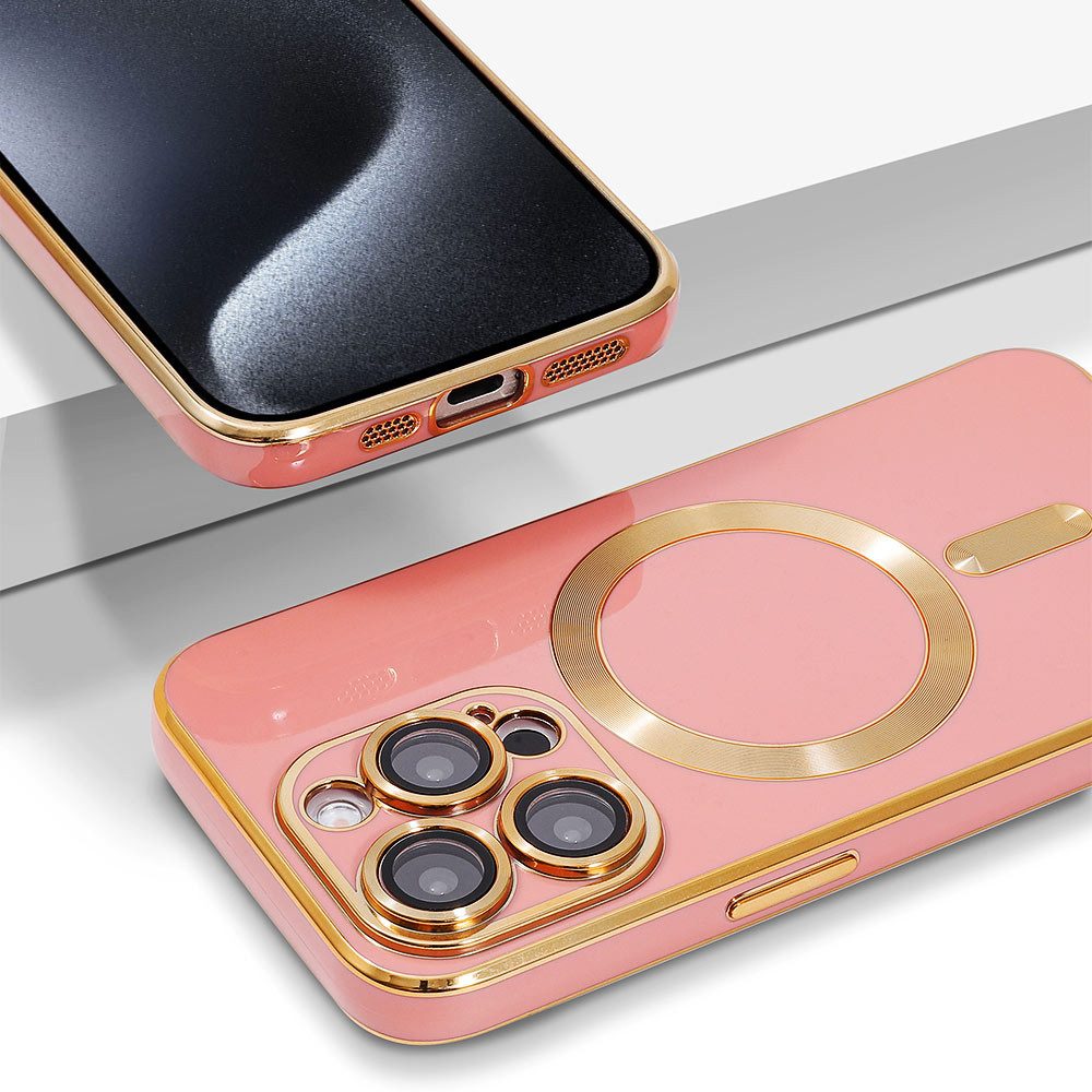 FITSU Handyhülle Case für iPhone 15 Pro Handyhülle MagSafe kompatibel mit Kameraschutz 6,1 Zoll, MagSafe kompatible Schutzhülle für iPhone 15 Pro Hülle Handyschale