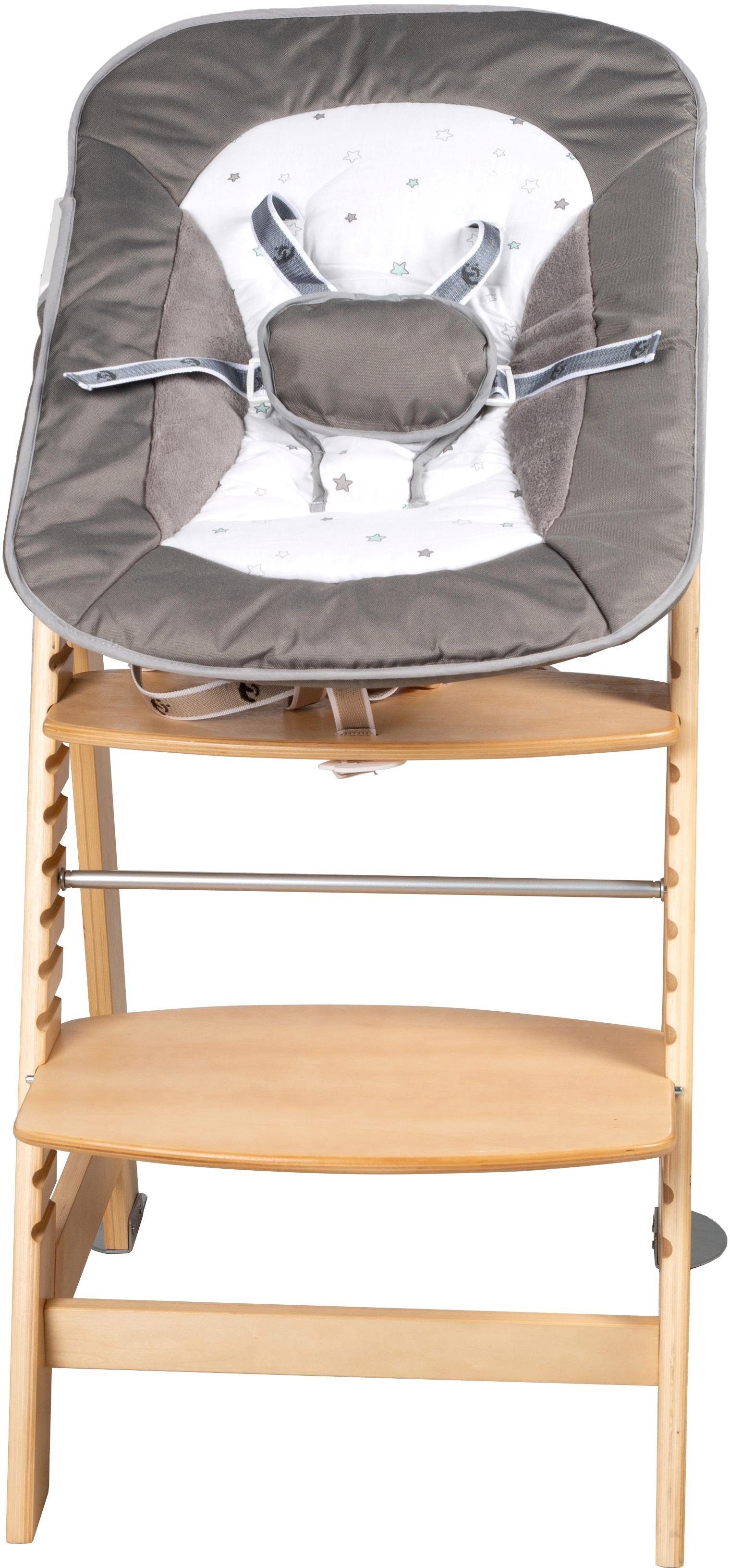 roba® Hochstuhl 2-in-1 Set Born Up, Sternenzauber, mit Neugeborenen-Aufsatz