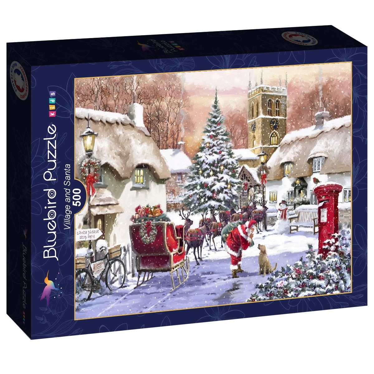 Bluebird Puzzle Puzzle Village and Santa, Puzzleteile günstig online kaufen