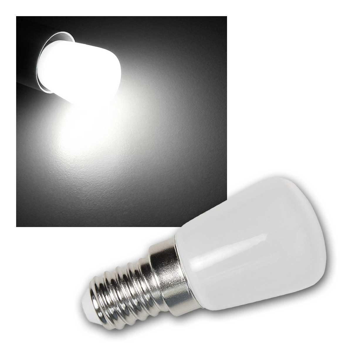 McShine LED-Leuchtmittel LED Kolbenlampe, E14, 2W, 160lm, 260°, daylight, daylight/tageslichtweiß